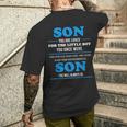 Sohn Du Wirst Geliebt Für Den Kleinen Jungen Du Papa Sohn T-Shirt mit Rückendruck Geschenke für Ihn