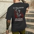Soiele Idioten Und Nur Eine Sense Sarcasm Reaper T-Shirt mit Rückendruck Geschenke für Ihn