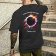 Solar Eclipse 2024 4824 Totality Event Watching Souvenir Men's T-shirt Back Print Gifts for Him