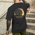 Solar Eclipse 2024 Indiana Total Solar Eclipse Men's T-shirt Back Print Gifts for Him