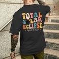 Solar Eclipse 2024 Total Solar Eclipse 40824 Men's T-shirt Back Print Gifts for Him