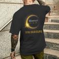 Solar Eclipse 2024 Total Solar Eclipse State Missouri Men's T-shirt Back Print Gifts for Him
