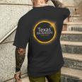 Solar Eclipse 2024 Total Solar Eclipse State Texas Men's T-shirt Back Print Gifts for Him