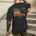 Solar Eclipse Ohio April 8 2024 Total Totality Men's T-shirt Back Print Gifts for Him