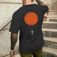 The Solar System Minimal Solar System Graphic Men's T-shirt Back Print Funny Gifts