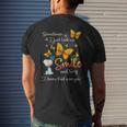 Sometimes I Just Look Up Smile And Say I Know That Was You Mens Back Print T-shirt Gifts for Him
