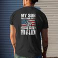 My Son Has Your Back Proud Army Dad Military Dad Mens Back Print T-shirt Gifts for Him