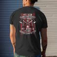 My Son My Firefighter Hero Proud Firefighter Dad Father Mens Back Print T-shirt Gifts for Him