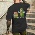 Sorpresa Divertida De Pepinillos Con Un Pepino Y Un Frasco Para Los Amantes De Los Pepinillos Camiseta Hombre Estampado Espalda Regalos para él