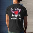 Sorry Boys My Daddy Is My Valentine Heart Angel Mens Back Print T-shirt Gifts for Him