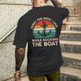 Sorry For What I Said While Docking The Boat Boating Men's T-shirt Back Print Gifts for Him