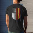 Spanish American Flag Spain Roots Dad Espana Tank Top Mens Back Print T-shirt Gifts for Him
