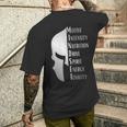 Spartan Mindset Motivational Inspirational Quote Graphic Men's T-shirt Back Print Gifts for Him