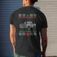 Square Body Truck Ugly Christmas Classic Vintage Pickup Mens Back Print T-shirt Gifts for Him