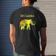 Sri Lanka Elephant Mens Back Print T-shirt Gifts for Him