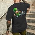 St Patrick's Day Irish Leprechaun Soccer Team Player Men's T-shirt Back Print Gifts for Him