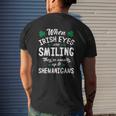 St Patricks Day Lucky When Irish Eyes Are Smiling Mens Back Print T-shirt Gifts for Him