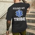 Star Of Life Found My Tribe Ems Pride Emt Men's T-shirt Back Print Gifts for Him