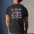 He Stole My Heart So I Am Stealing His Last Name V2 Mens Back Print T-shirt Gifts for Him