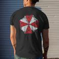 Stoned Resident Umbrella Evil Corp Symbol Artsy Mashup Mens Back Print T-shirt Gifts for Him