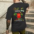Straight Trippin' Jamaica Vacation 2024 Birthday Family Trip Men's T-shirt Back Print Gifts for Him