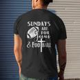 Sundays Are For Jesus And Football Mens Back Print T-shirt Gifts for Him