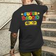 Super Daddio Gamer Dad Men's T-shirt Back Print Gifts for Him