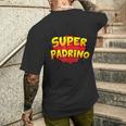 Súper Padrino Regalo Para Padrino De Bautizo Camiseta Hombre Estampado Espalda Regalos para él
