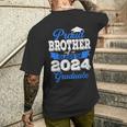 Super Proud Brother Of 2024 Graduate Awesome Family College Men's T-shirt Back Print Gifts for Him