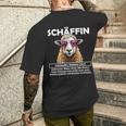 Supervisor Chefin Schäffin T-Shirt mit Rückendruck Geschenke für Ihn