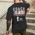 Swim Coach Dad Like A Normal Only Cooler Father Day 4Th July Men's T-shirt Back Print Gifts for Him