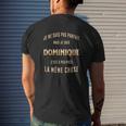 T-shirt imprimé au dos imprimé au dos Je Ne Suis Pas Parfait Mais Je Suis Dominique, Humour Doré Cadeaux pour lui