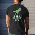 Tata-Saurus Rex Dinosaur Tatasaurus Father's Day Tank Top Mens Back Print T-shirt Gifts for Him