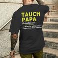 Tauch Papa T-Shirt mit Rückendruck Geschenke für Ihn