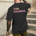 Team Alexander T-Shirt mit Rückendruck Geschenke für Ihn