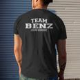 Team Benz Proud Family Surname Last Name Men's T-shirt Back Print Gifts for Him