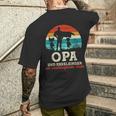 Team Opa Und Enkel Bester Opa Der Welt Father's Day Super Grandpa T-Shirt mit Rückendruck Geschenke für Ihn