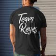 Team Reyes Last Name Of Reyes Family Cool Brush Style Men's T-shirt Back Print Gifts for Him