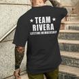 Team Rivera Lifetime Membership Family Last Name Men's T-shirt Back Print Gifts for Him