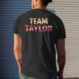 Team Taylor Lifetime Member Surname Family Last Name Men's T-shirt Back Print Gifts for Him