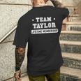 Team Taylor Lifetime Membership Family Last Name Men's T-shirt Back Print Gifts for Him