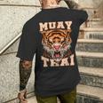 Thai Boxer Tiger Muay Thai T-Shirt mit Rückendruck Geschenke für Ihn