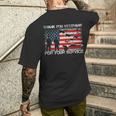 Thank You For Your Service Patriotic Thank You Veterans Day Men's T-shirt Back Print Gifts for Him