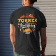 Thanksgiving 2019 Torres Family Last Name Matching Men's T-shirt Back Print Gifts for Him
