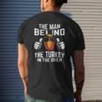 Thanksgiving Pregnancy Turkey In Oven Dad To Be Mens Back Print T-shirt Gifts for Him