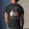 Thats What I Do Pet Cats Play Guitars And I Know Things Mens Back Print T-shirt Gifts for Him