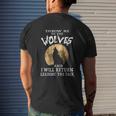 Throw Me To The Wolves I Will Return Leading The Pack Mens Back Print T-shirt Gifts for Him