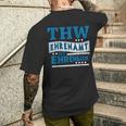 Thw Ehrenamt Ist Ehrensache Technisches Hilfswerk Motiv T-Shirt mit Rückendruck Geschenke für Ihn