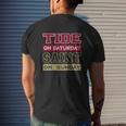 Tide On Saturday Saint On Sunday Alabama Louisiana Football Mens Back Print T-shirt Gifts for Him