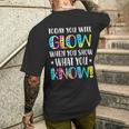 Today You Will Glow When You Show What You Know For Test Day Men's T-shirt Back Print Funny Gifts
